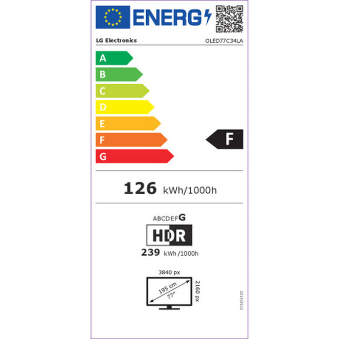 Smart TV LG OLED Evo 65C34LA 65" 4K Ultra HD HDR OLED