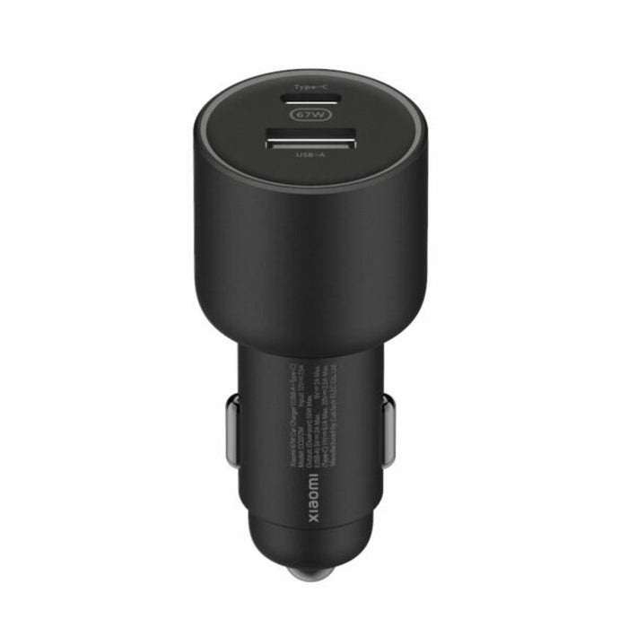Încărcător de Mașină USB Universal + Cablu USB-C Xiaomi 67W USB A C BK 67 W Negru