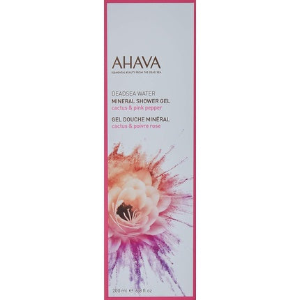 Gel de duș Ahava Mineral Shower Gel Cactus Pink Pepper, 200 ml