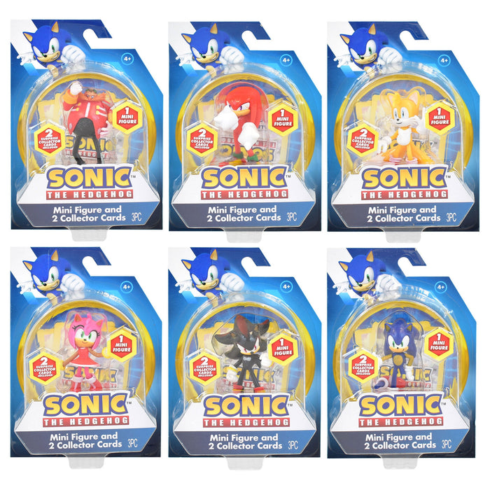 Figurină mini Forever Clever Sonic, diverse modele, 2 carduri de colecție, 4+ ani