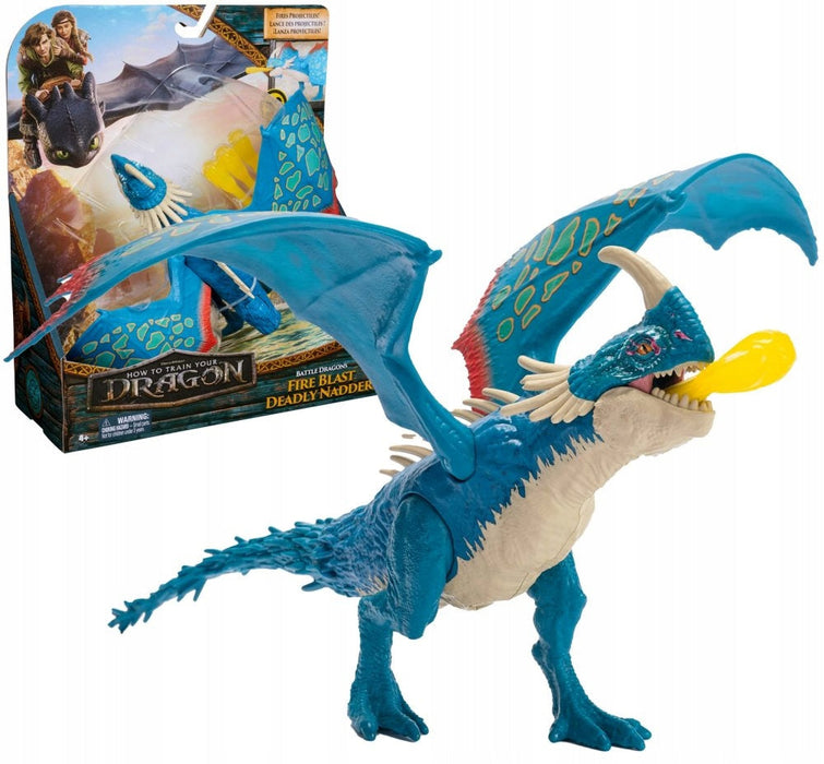 Figurină dragon SpinMaster How to Train Your Dragon Battle Dragons, Deadly Nadder, 25 cm, 4+ ani