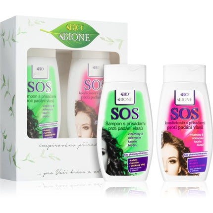 Kit îngrijire păr Bione Cosmetics SOS, set anti-cădere, 270g