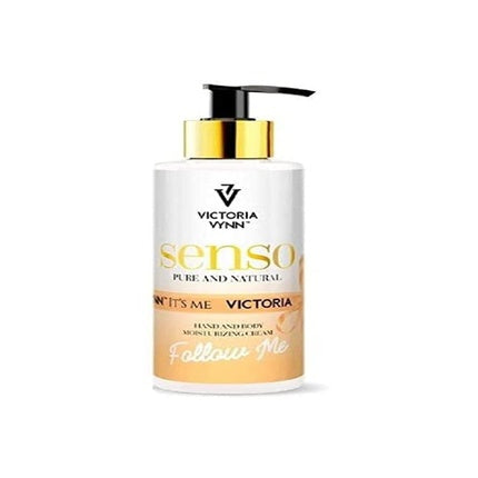 Victoria Vynn Senseo Pure and Natural Hand Body Moisturizing Cream Follow Me, 300g, Alb și Auriu