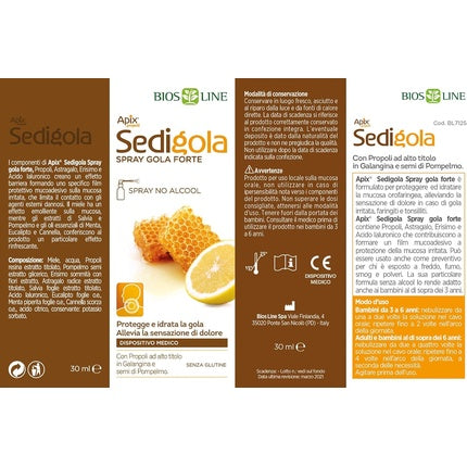 Spray gât Bios Line Apix Propolis Sedigola 30 ml