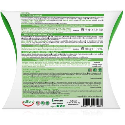 Set Îngrijire Mâini, Equilibra, Aloe, Verde