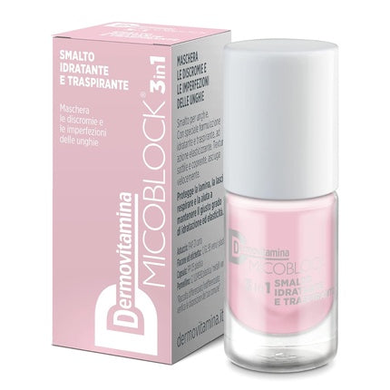 Lac de unghii Dermovitamina Micoblock 3in1 roz deschis 5ml