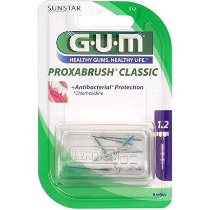 Perii interdental GUM Proxabrush Classic 8 Stück Candle 1.2mm ISO 3