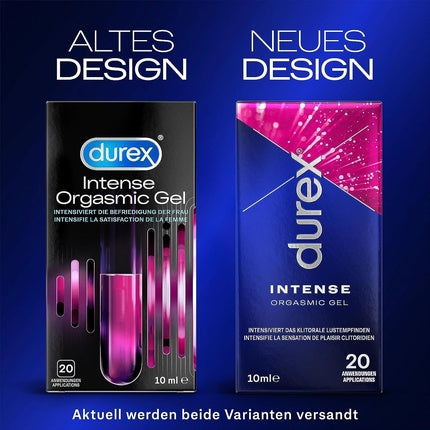 Gel Durex Intense Orgasmic, 10 ml, pompă mini