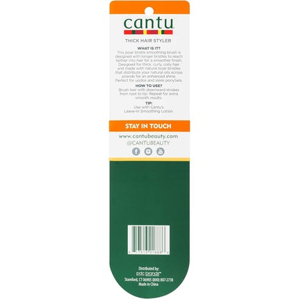 Perie Cantu Smooth Styler, negru, alb