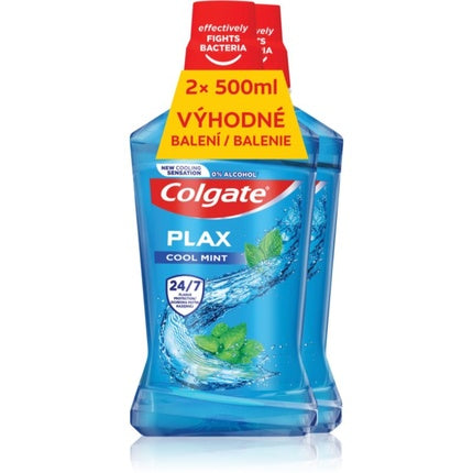 Balsam de gură Colgate Plax Cool Mint 2x500 ml fără alcool