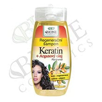 Șampon regenerativ cu Keratină și Ulei de Argan + Panthenol, 260ml