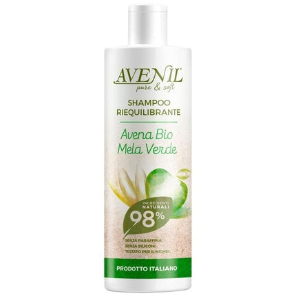 Șampon Avenil Pure & Soft Riequilibrante, Avena Bio și Mela Verde, 400 ml