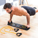Placă Push-Up, InnovaGoods, Pulsher, negru-portocaliu