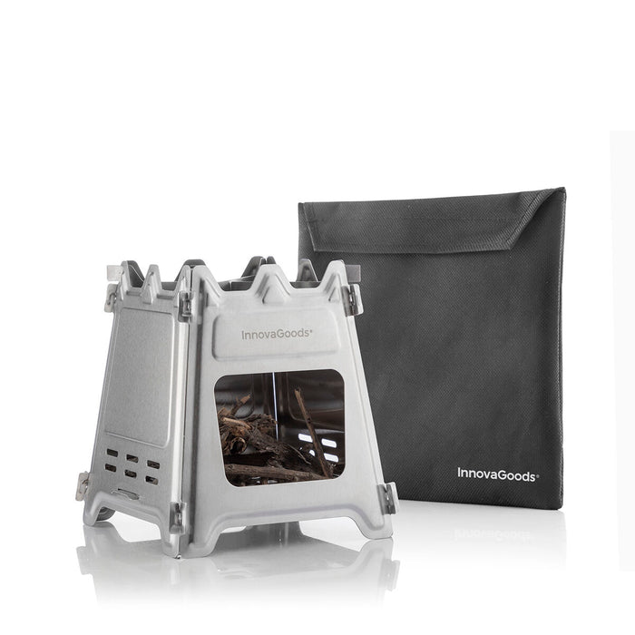 Sobă de Gătit din Oțel Demontabilă pentru Camping Flamet InnovaGoods