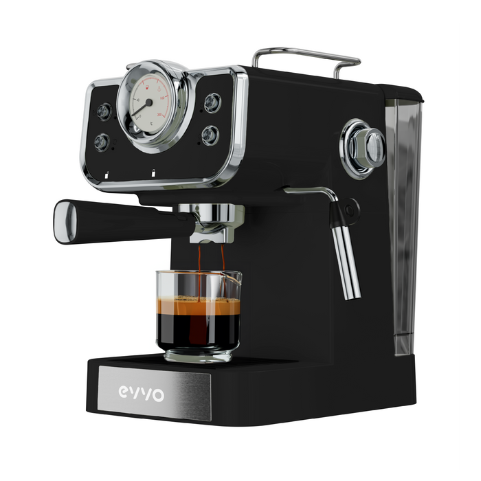 Cafetieră espresso Cecotec EVVO Intensa Retro Negro, neagră