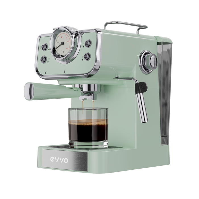 Espressor Cecotec EVVO Intensa Retro Verde, 6 kg, verde