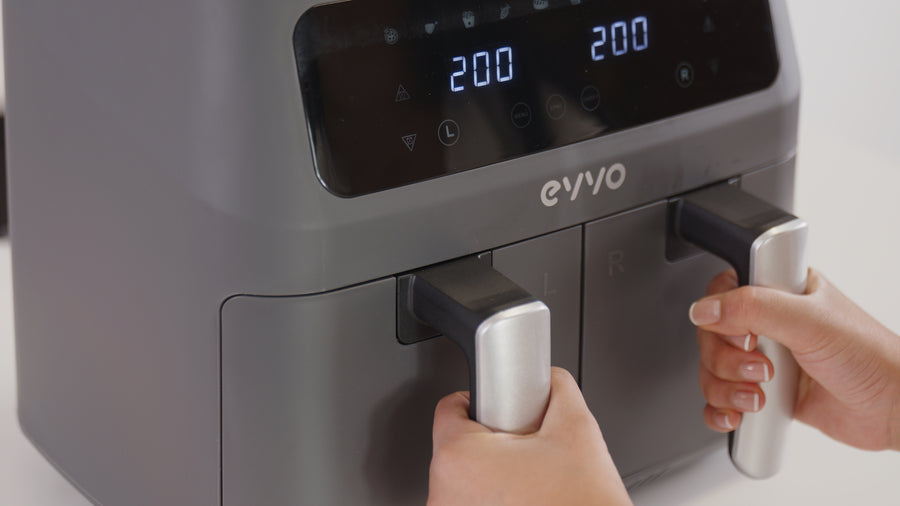 Friteuză cu aer cald Cecotec EVVO Tasty Fryer 8L, 8 l, 2800 W, 10 programe, neagră