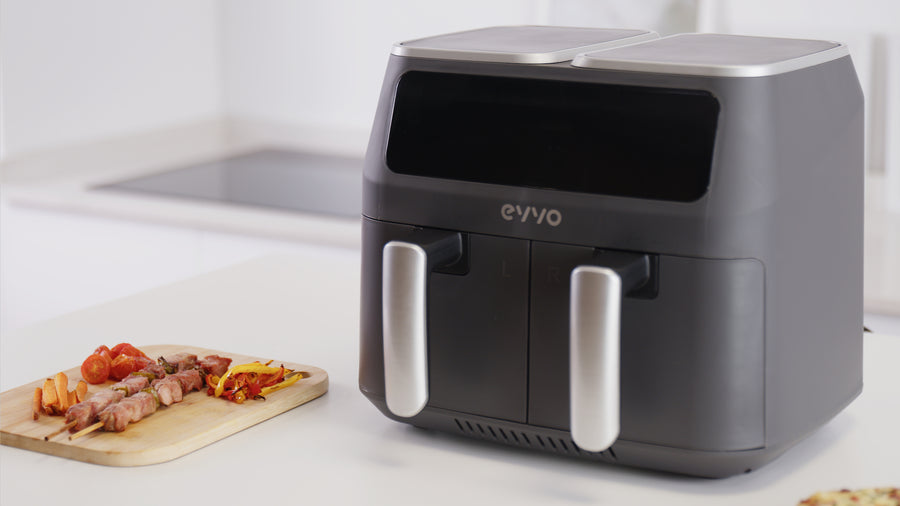 Friteuză cu aer cald Cecotec EVVO Tasty Fryer 8L, 8 l, 2800 W, 10 programe, neagră