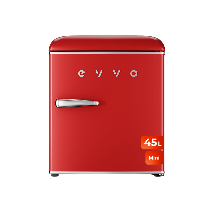 Mini frigider Cecotec Evvo F20 Retro Rojo, 45 l, 38 dB, roșu