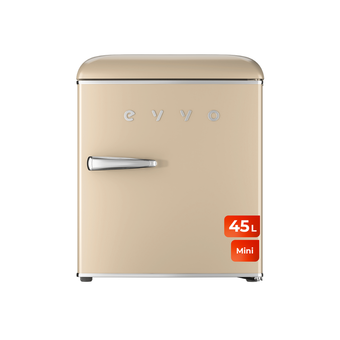 Mini-frigider Cecotec Evvo F20 Retro Beige, 45 l, 38 dB, bej