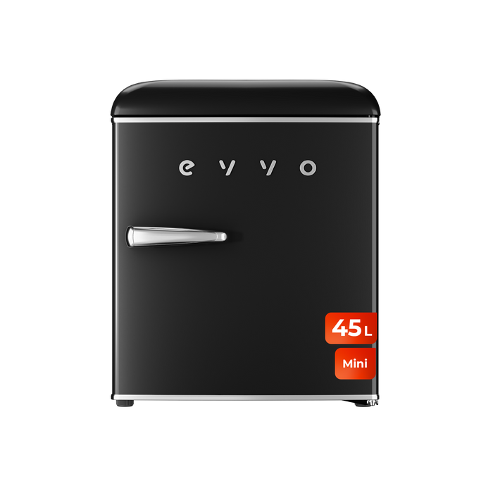Mini frigider Cecotec Evvo F20 Retro Negro, 45 l, 38 dB, negru