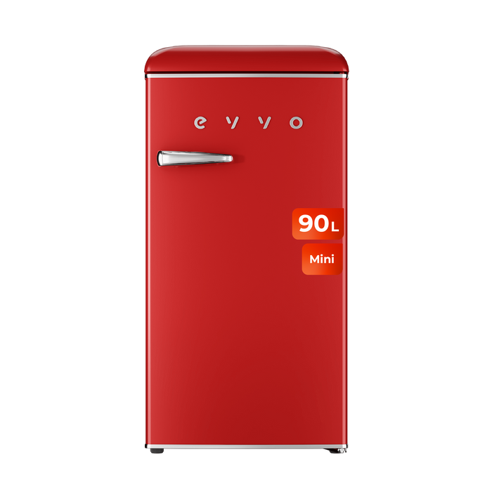Frigider mini Cecotec Evvo F25 Retro Rojo, 90 l, 38 dB, roșu