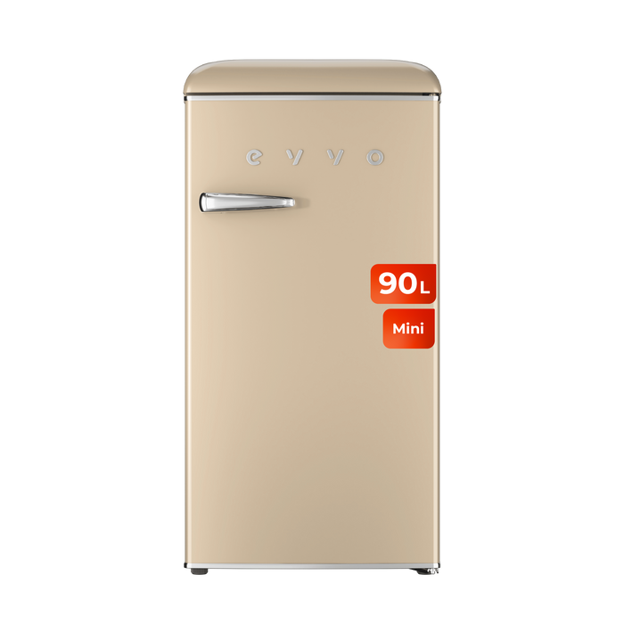 Frigider mini Cecotec Evvo F25 Retro Beige, 90 l, 38 dB, bej