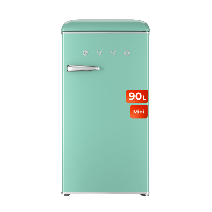 Frigider mini Cecotec F25 Retro, 90 l, 38 dB, 44,7 × 53,4 × 90 cm, verde pastel