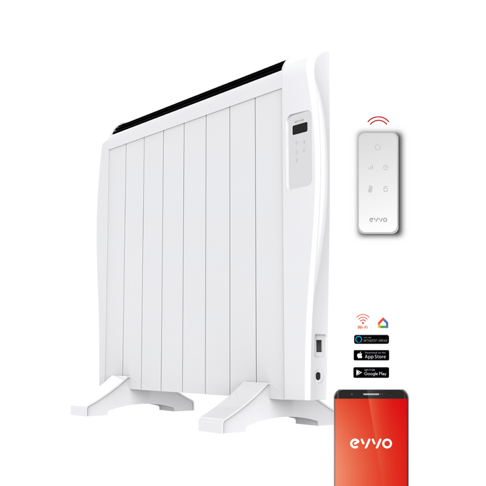 Radiator cu emisie termică Cecotec EVVO C8, 1200 W, 8 elemente, alb