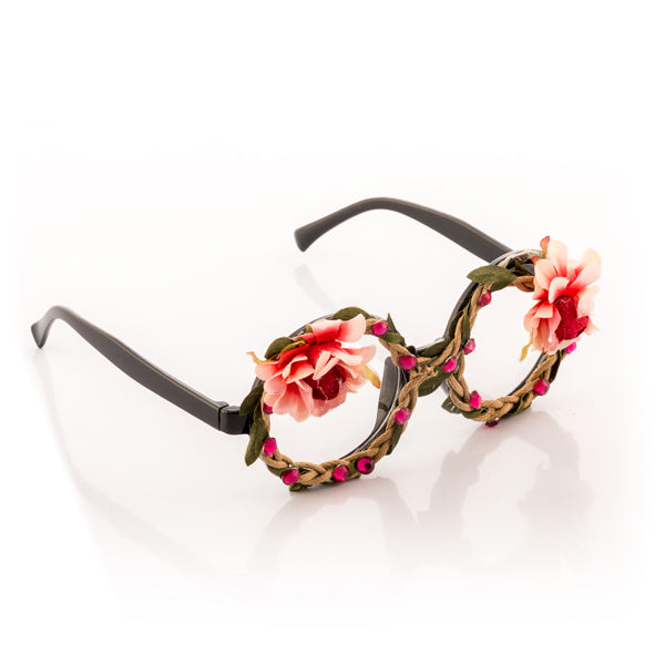 Ochelari pentru Petreceri cu Flori și Pietre Strălucitoare Fashion