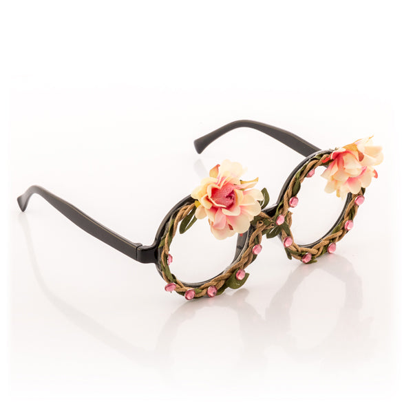 Ochelari pentru Petreceri cu Flori și Pietre Strălucitoare Fashion