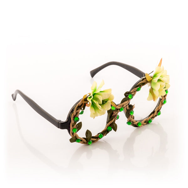 Ochelari pentru Petreceri cu Flori și Pietre Strălucitoare Fashion