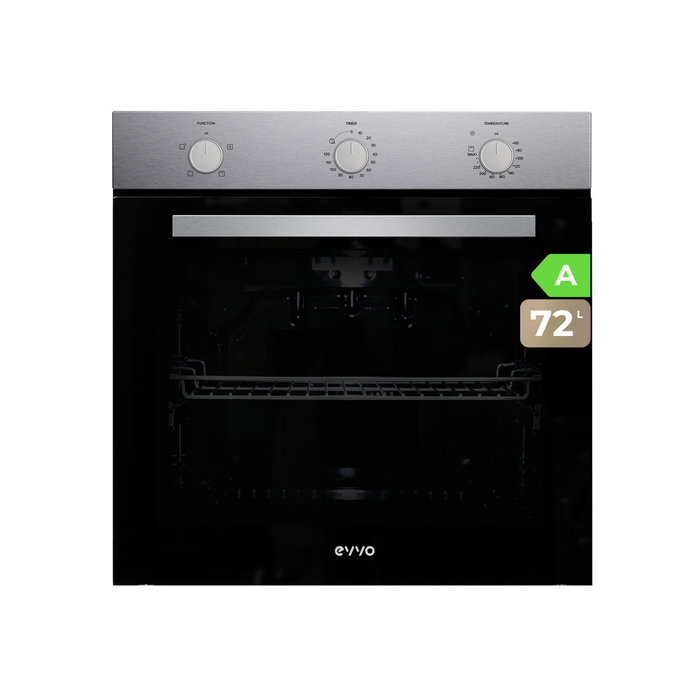 Cuptor încorporabil Cecotec EVVO H10 Inox, 72 l, 4 programe, finisaj inox