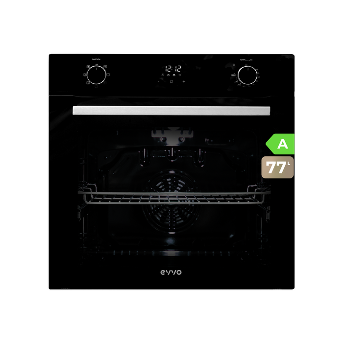 Cuptor încorporabil multifuncțional Cecotec EVVO H20 Black, 77 l, 7 programe, negru