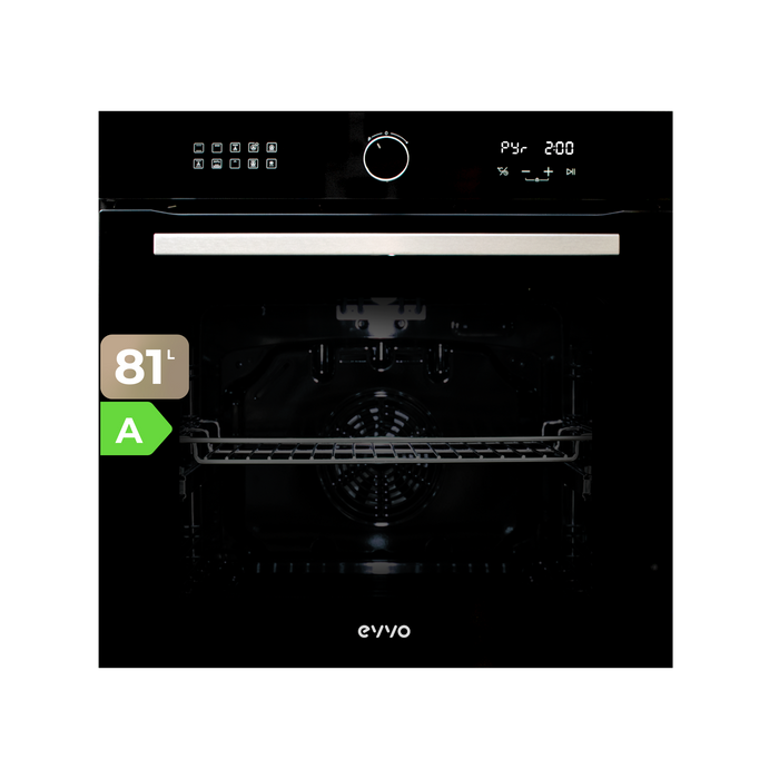 Cuptor încorporabil Cecotec EVVO H25 Airfryer Black, 81 l, 14 programe, negru