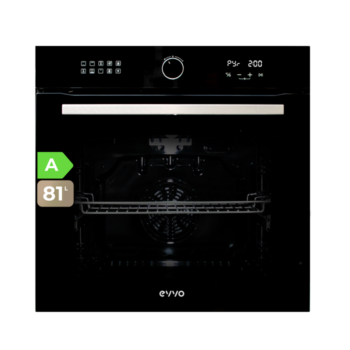 Cuptor încorporabil Cecotec EVVO H30 Pyro Black, 81 l, negru