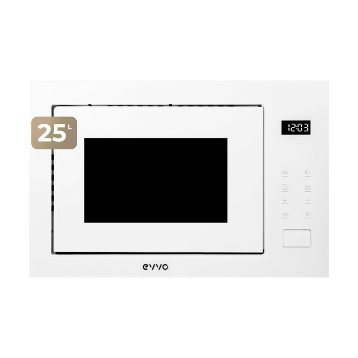 Cuptor cu microunde încorporabil Cecotec EVVO Mi45 Glass Wh, 25 l, alb