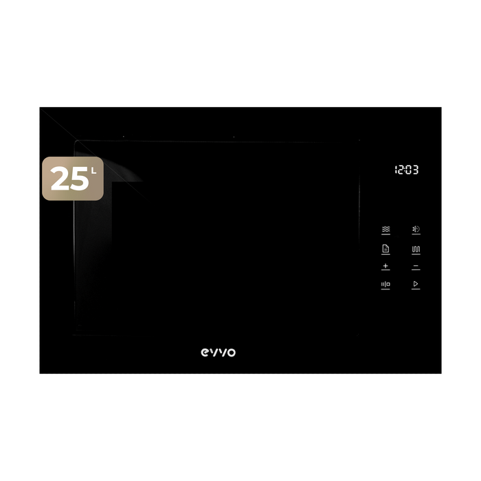 Cuptor cu microunde încorporabil Cecotec EVVO Mi45 Glass Bl, 25 l, negru