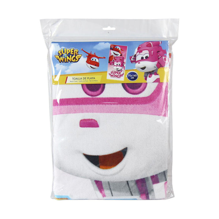 Prosop de Plajă Roz Super Wings