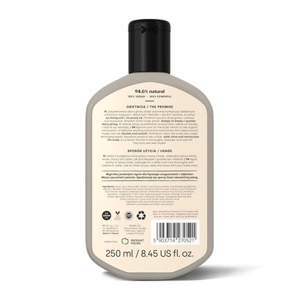 Șampon Resibo Easy Breezy Wash 250ml - Îngrijire Naturală pentru Păr cu Ulei de Cocos și Argan, Fără Sulfați și Parabeni