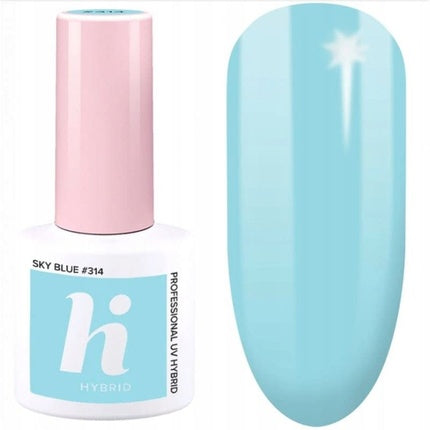 Smalt unghii Hi Hybrid Sky Blue #314 - gel semi-permanent