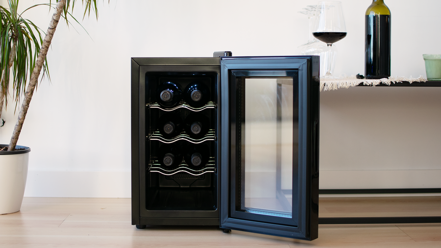 Vinotecă Cecotec EVVO VT8, 8 sticle, 8–18 °C, 26,5 × 51 × 47 cm