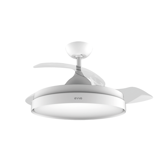 Ventilator de tavan cu lumină Cecotec EVVO V450 Invisible White, alb