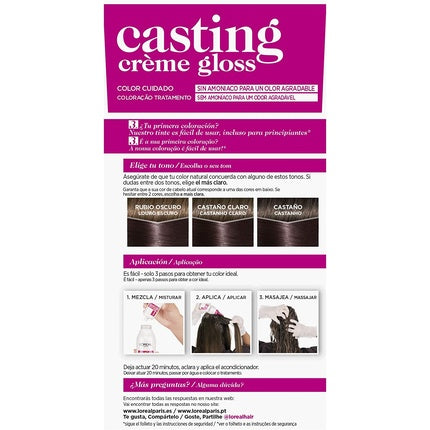 Vopsea păr, L'Oréal, Casting Cream Gloss, Mocha Gelada