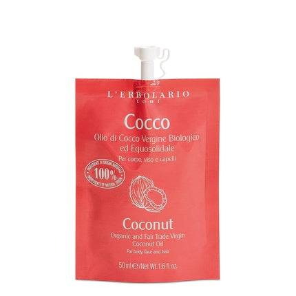 Ulei de cocos L'Erbolario pentru corp, față și păr, 50ml