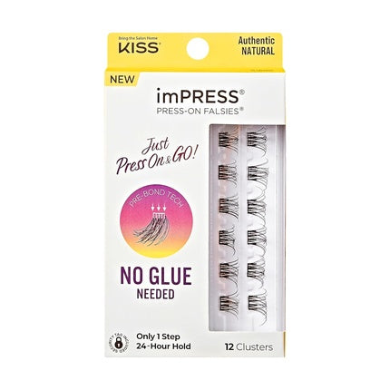 Wimperă False KISS imPRESS Falsies, 12-14mm, Negru