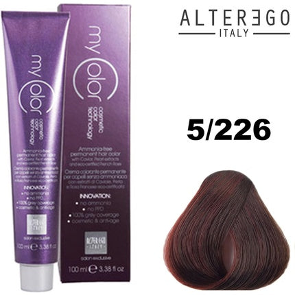 Vopsea Păr Alter Ego Italy AE MY COLOR 100ml 5/226, Culoare Marrone Rame