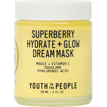 Mască Hidratantă Youth To The People Superberry Hydrate + Glow Dream Mask 2oz