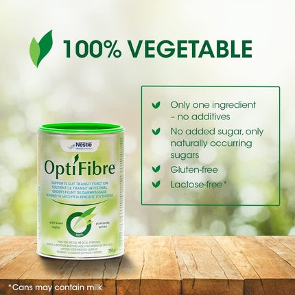 Fibre dietetice solubile Optifibre, pudră, 250g, cutie metalică