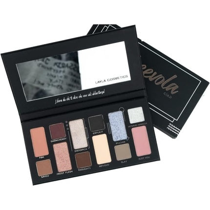 Layla Cosmetics Freevola, Paletă farduri pentru ochi, 12 culori